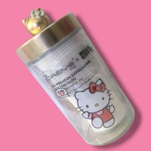 HELLO KITTY x THE CREME SHOP Premium Exfoliating Cotton Pads w/ Reusable Jar‎
